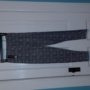 Leggings Buffalo Plaid Black White Check Polyester Spandex NWT